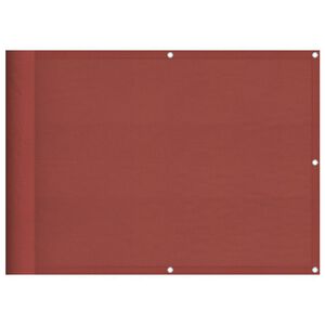 vidaXL Balkonska pregrada Terakota 75x800 cm 100% poliester Oxford