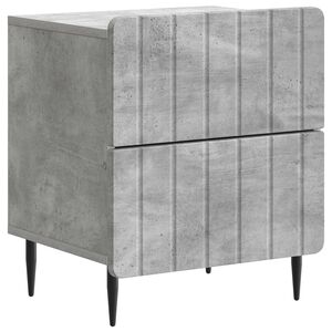 vidaXL Noćni ormar Betonska siva 43 x 34,5 x 49,5 cm Konstruirano drvo