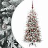 vidaXL Umjetno božićno drvce s nogom 120 cm 150 LED lampica