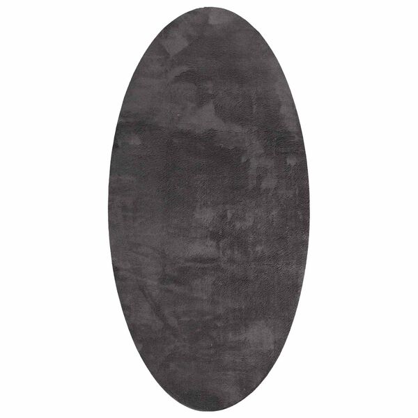 vidaXL Tepih HUARTE Antracit 100 x 200 cm 100% poliester