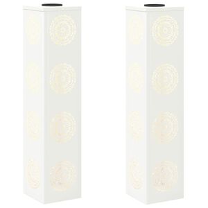 vidaXL Solarna LED svjetlost za stazu 2 kom. Topla bijela