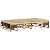 vidaXL Set vanjskih sofa s jastukom 11 pcs Prirodna i bež