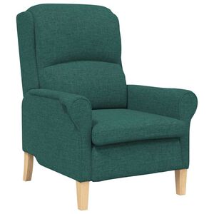 vidaXL fotelja Tamnozelena tkanina