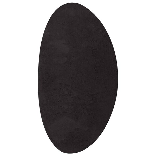 vidaXL Tepih HUARTE Crna 80 x 150 cm Poliester