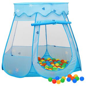 vidaXL Dječji &scaron;ator za igru s 250 loptica plavi 102 x 102 x 82 cm