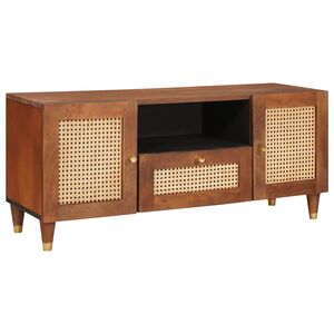 vidaXL TV ormar Smeđa 105 x 33,5 x 46 cm Čvrsto drvo manga