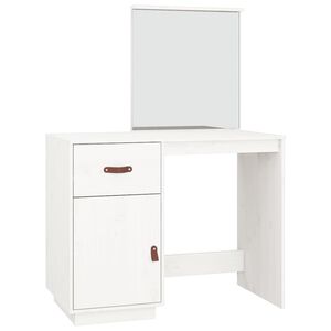 vidaXL Toaletni stolić bijeli 95 x 50 x 134 cm od masivne borovine