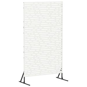 vidaXL Zaslon za privatnost 100 x 50 x 180 cm Čelik Bijela