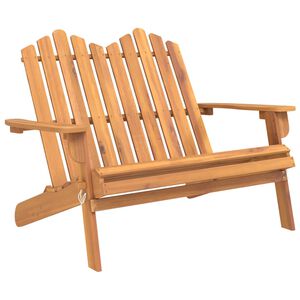 vidaXL Vrtna klupa Adirondack 126 cm od masivnog drva bagrema