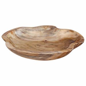 vidaXL Zdjela za voće JEPARA Teak smeđa &Oslash; 30 cm Masivna tikovina