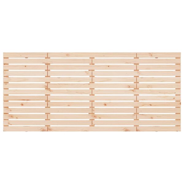 vidaXL Zidno uzglavlje 156x3x91,5 cm od masivne borovine