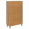 vidaXL Highboard Umjetnički hrast 69,5 x 31 x 115 cm Konstruirano drvo