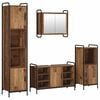 vidaXL Set ormarića za kupaonicu 4 kom. Staro drvo 40 x 36 x 181 cm