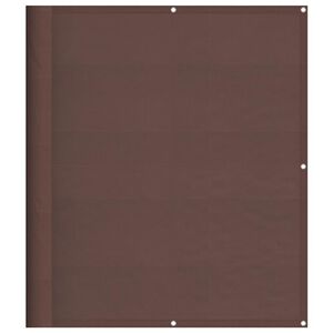 vidaXL Balkonski zaslon smeđi 120x700 cm 100 % poliester Oxford