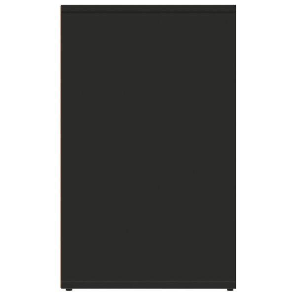 vidaXL Garderobni ormarić crni 80 x 40 x 65 cm od konstruiranog drva