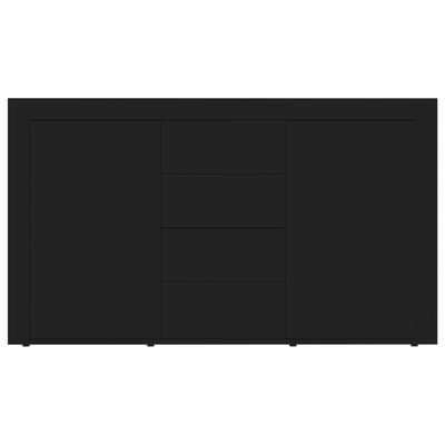 vidaXL Komoda crna 120 x 36 x 69 cm od konstruiranog drva