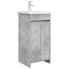 vidaXL Kupaonski umivaonik s sudoperom Betonska siva 42 x 40 x 84,5 cm