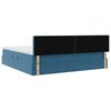 vidaXL Krevet s od storage s madracem Tamno plava 200 x 200 cm Bar&scaron;un