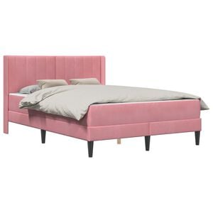 vidaXL Okvir kreveta s madracem Ružičasta 120 x 200 cm Bar&scaron;un
