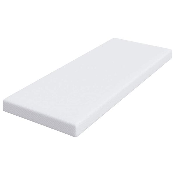 vidaXL Nadmadrac Bijelo 80 x 200 cm Jakard tkanina