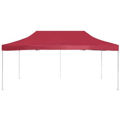 vidaXL Profesionalni sklopivi šator za zabave 6 x 3 m crvena boja vina