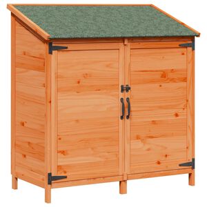 vidaXL Vrtna &Scaron;upa Smeđa 106,5 x 56 x 113,5 cm Čvrsto drvo jele