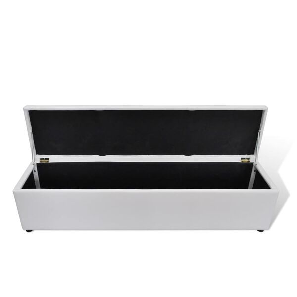 vidaXL Klupa za pohranu bijela 168x44x44 cm