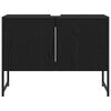 vidaXL Kupaonski ormarić za sudoper Crni hrast 80 x 30 x 60 cm