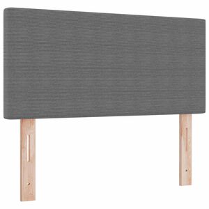 vidaXL LED glava kreveta Svijetlo siva 80 cm Kordura tekstil