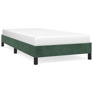 vidaXL Okvir za krevet bez madraca tamnozeleni 90x200 cm bar&scaron;unasti