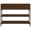 vidaXL Konzolni stol smeđa boja hrasta 100x25x75 cm konstruirano drvo