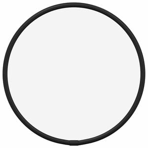 vidaXL Zidno ogledalo crno &Oslash; 20 cm okruglo