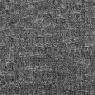 vidaXL Uzglavlje s ušima tamnosivo 83 x 23 x 118/128 cm od tkanine