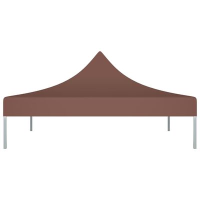 vidaXL Krov za šator za zabave 3 x 3 m smeđi 270 g/m²