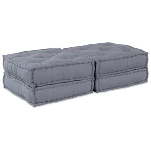 vidaXL Modularna sofa 2 kom. Tkanina Siva 140 x 70 x 36 cm