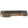 vidaXL Set vanjskih sofa 7 kom. Prirodna i antracit