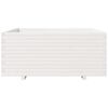 vidaXL Vrtna sadilica bijela 110x110x49,5 cm od masivne borovine