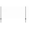 vidaXL Ograda s postovima Siva 1 x 10 m Čelik i PVC