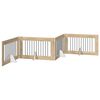 vidaXL Preklopna vrata za pse s postoljem 4 pcs Hrast sonoma 401 cm