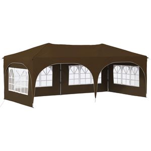 vidaXL Rastezljivi &scaron;ator za zabave 575 x 288 x 245 cm Sivosmeđa