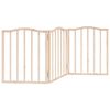 vidaXL Vrata za pse s 3 panela sklopiva 150 cm od drva topole