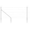 vidaXL Stup za ogradu Galvanizirano 50 x 1 m Čelik