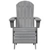vidaXL Adirondack stolica Svijetlo siva 82 x 74 x 92 cm HDPE