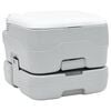 vidaXL Kamperski WC Siva i bijela 41,5 x 36,5 x 30 cm Polietilen