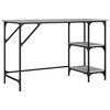 vidaXL Radni stol boja hrasta 120x50x75 cm metal i konstruirano drvo