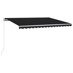 vidaXL Automatska tenda sa senzorom za vjetar LED 350x250 cm antracit