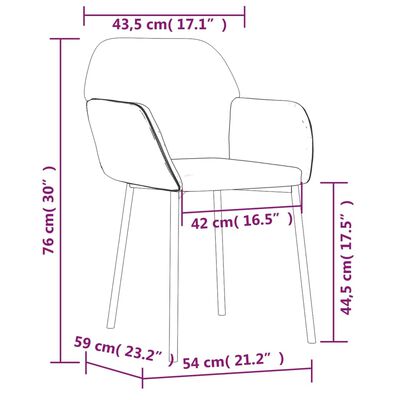 vidaXL Blagovaonske stolice 2 kom svjetlosive baršunaste