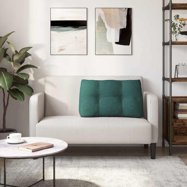 vidaXL Jastuk za leđa Tamnozelena 80 x 24 x 50 cm tkanina