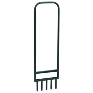 vidaXL Prozračivač travnjaka s 5 &scaron;upljih zubaca zeleni čelični