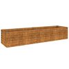 vidaXL Povi&scaron;ena vrtna gredica 194x50x36 cm Corten čelik